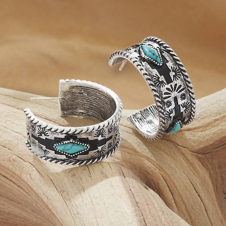 South Rim Hoop Earrings