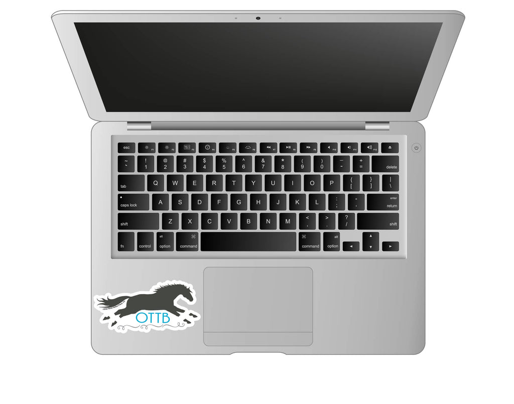 Horse Sticker Waterproof 3" "OTTB"