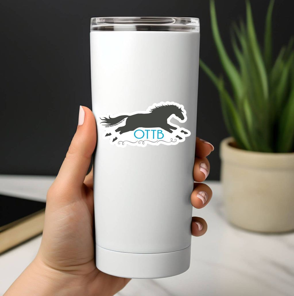Horse Sticker Waterproof 3" "OTTB"