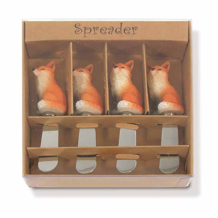 Red Fox Cheese Spreader Set