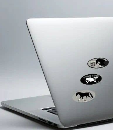 Horse OTTB Laptop, Cell Phone & Helmet Sticker "OTTB"