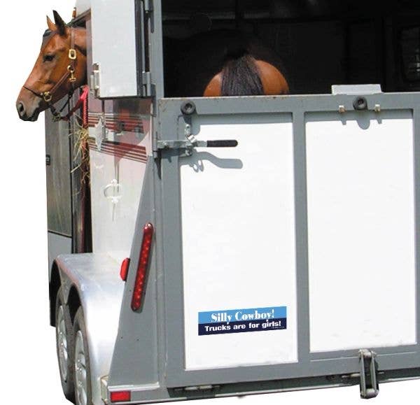 Horse Bumper Sticker "Silly Cowboy!"