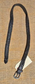 Braided Leather Belt, Size Medium