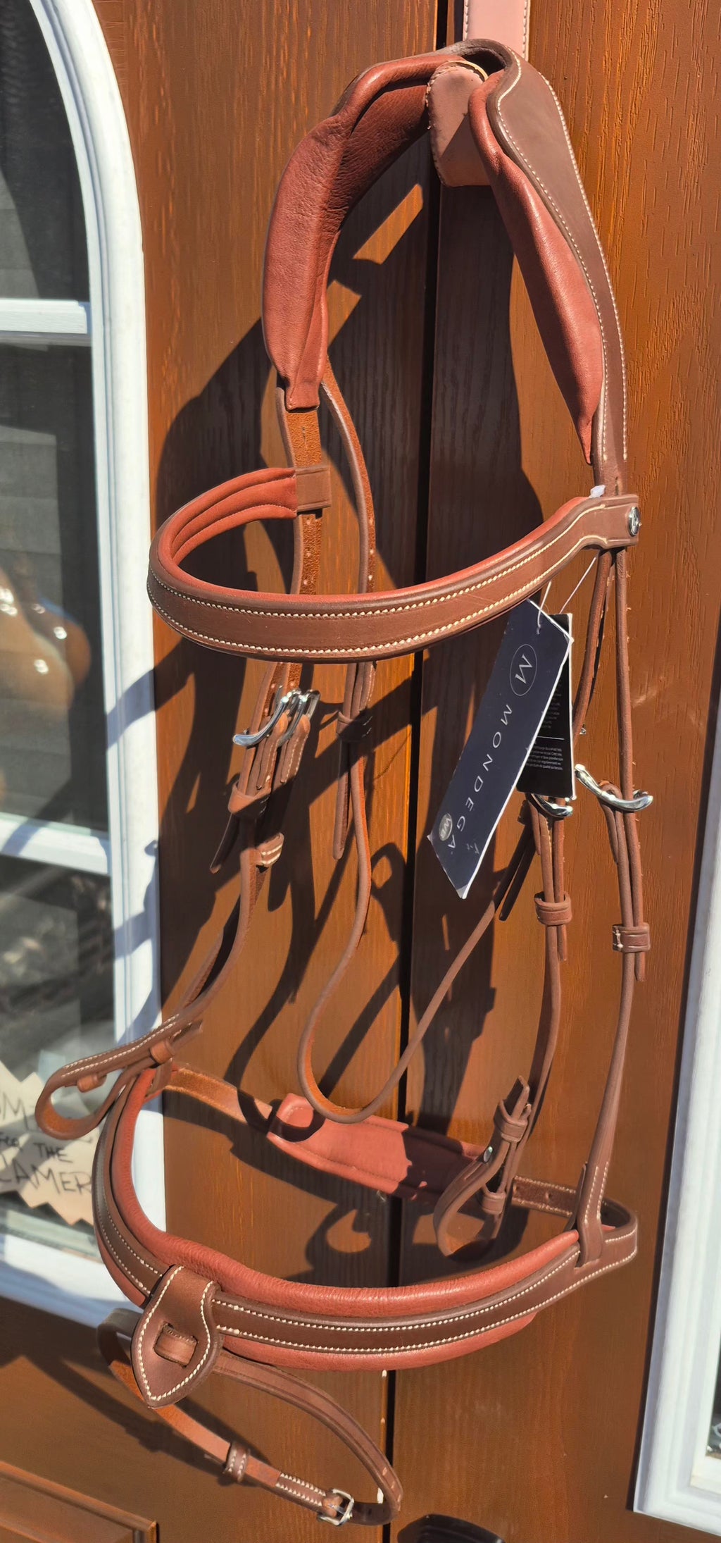 Mondega Romano Pressure Relief Anatomical Bridle Less Reins