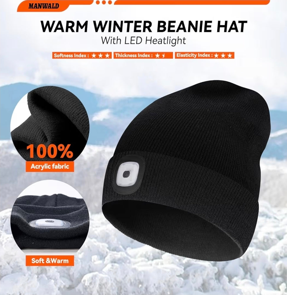 Manwald LED Beanie Hat (Rechargeable)