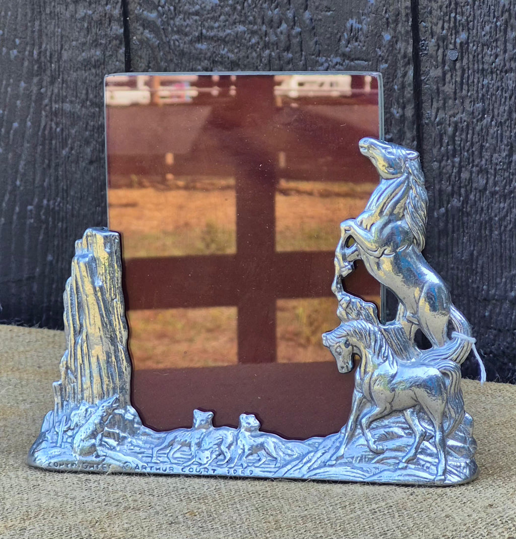 Vintage Arthur Court Pewter Double Sided 5x7 Picture Frame
