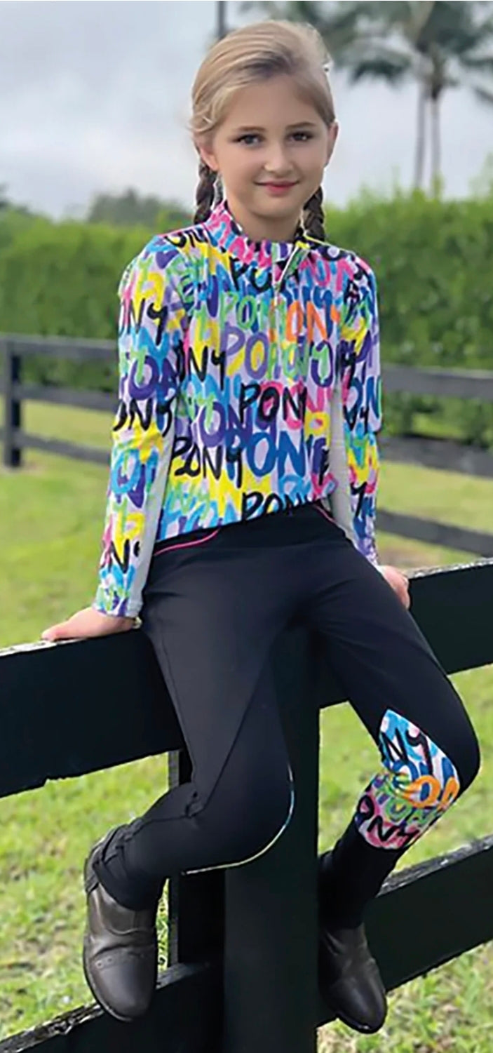 Belle & Bow Equestrian Long Sleeve Sun Shirt (Children's)