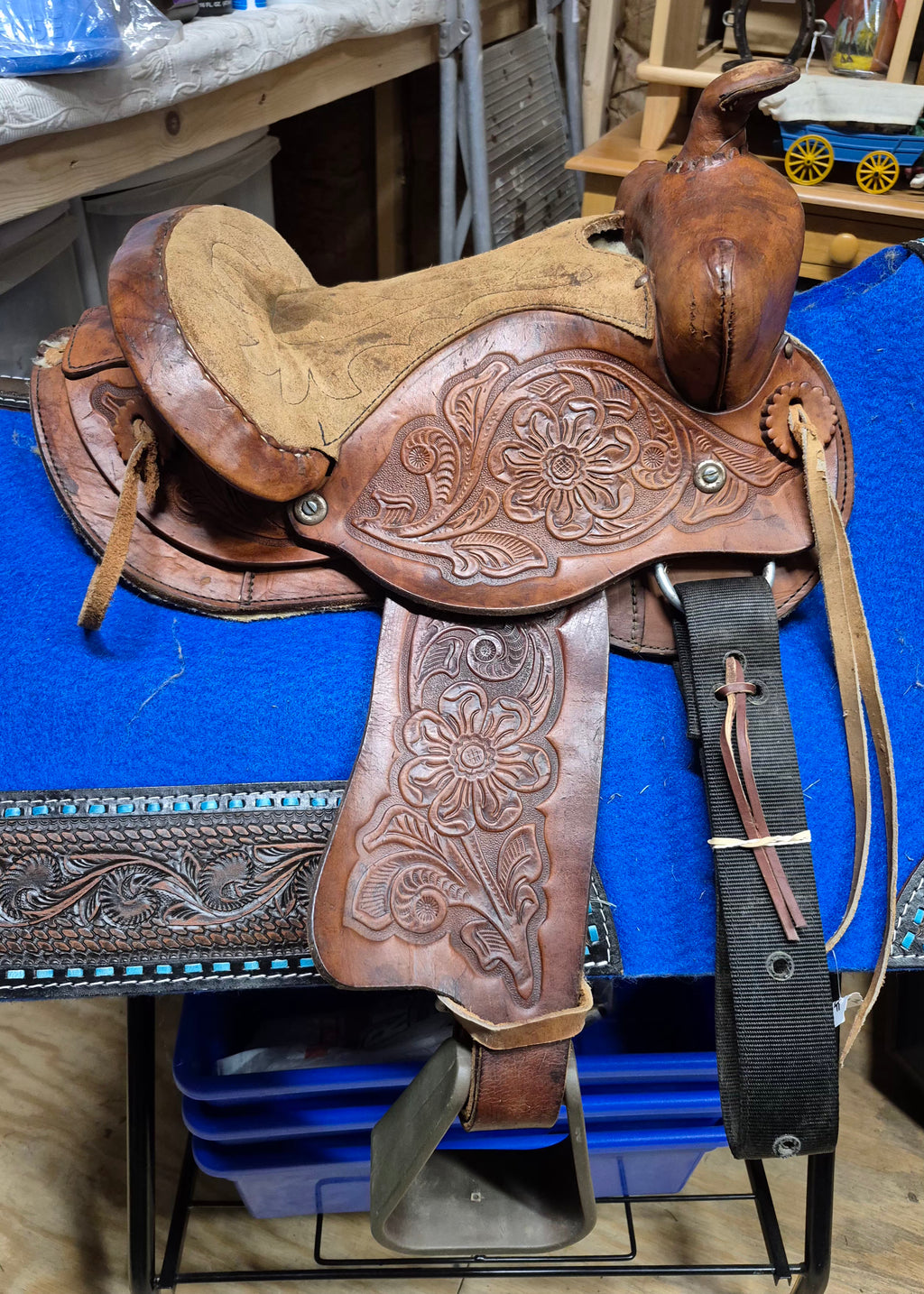 10'' Leather Western Trail Saddle Pony/Mini (Children's)