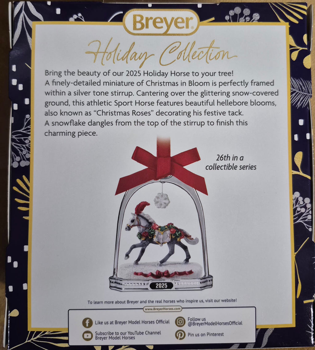 Breyer Stirrup Ornament "Christmas in Bloom 2025"