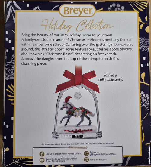 Breyer Stirrup Ornament "Christmas in Bloom 2025"