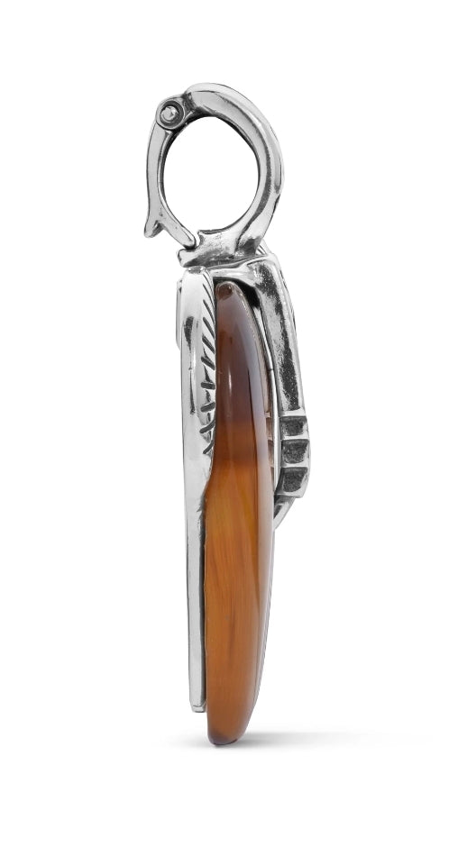 American West Sterling Gemstone Horse Enhancer Pendants