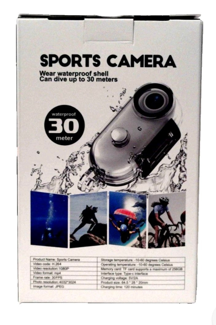 RIDEBAND SPORTS CAMERA H.264 1080P WIFI
