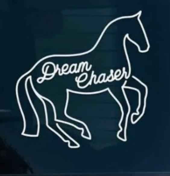 Dapplebay Vinyl Decal - Dressage Dream Chaser 5.5" x 5.5"