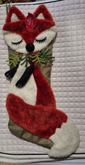 Fox Christmas stocking