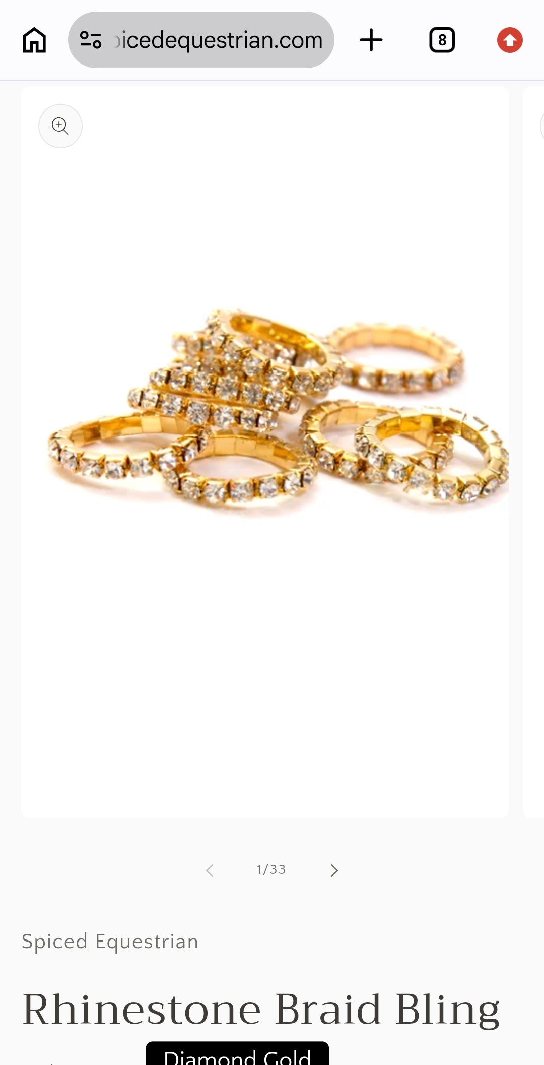 Spiced Equestrian Braid Bling