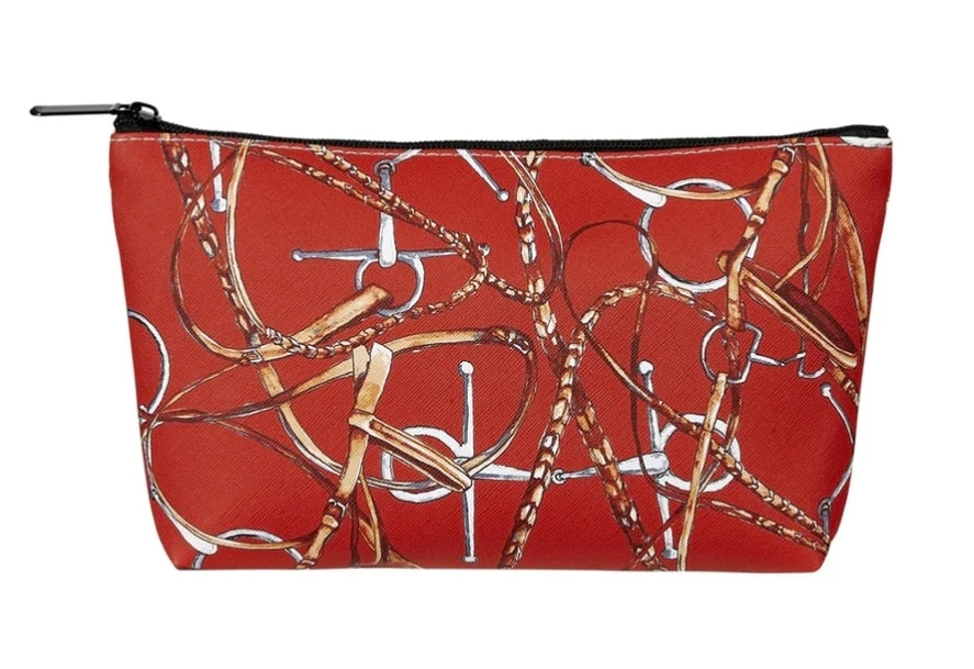AWST Int'l "Lila" Snaffle Bridle Cosmetic Pouch