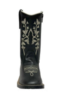 TuffRider Black Floral Western Boot (Children's)