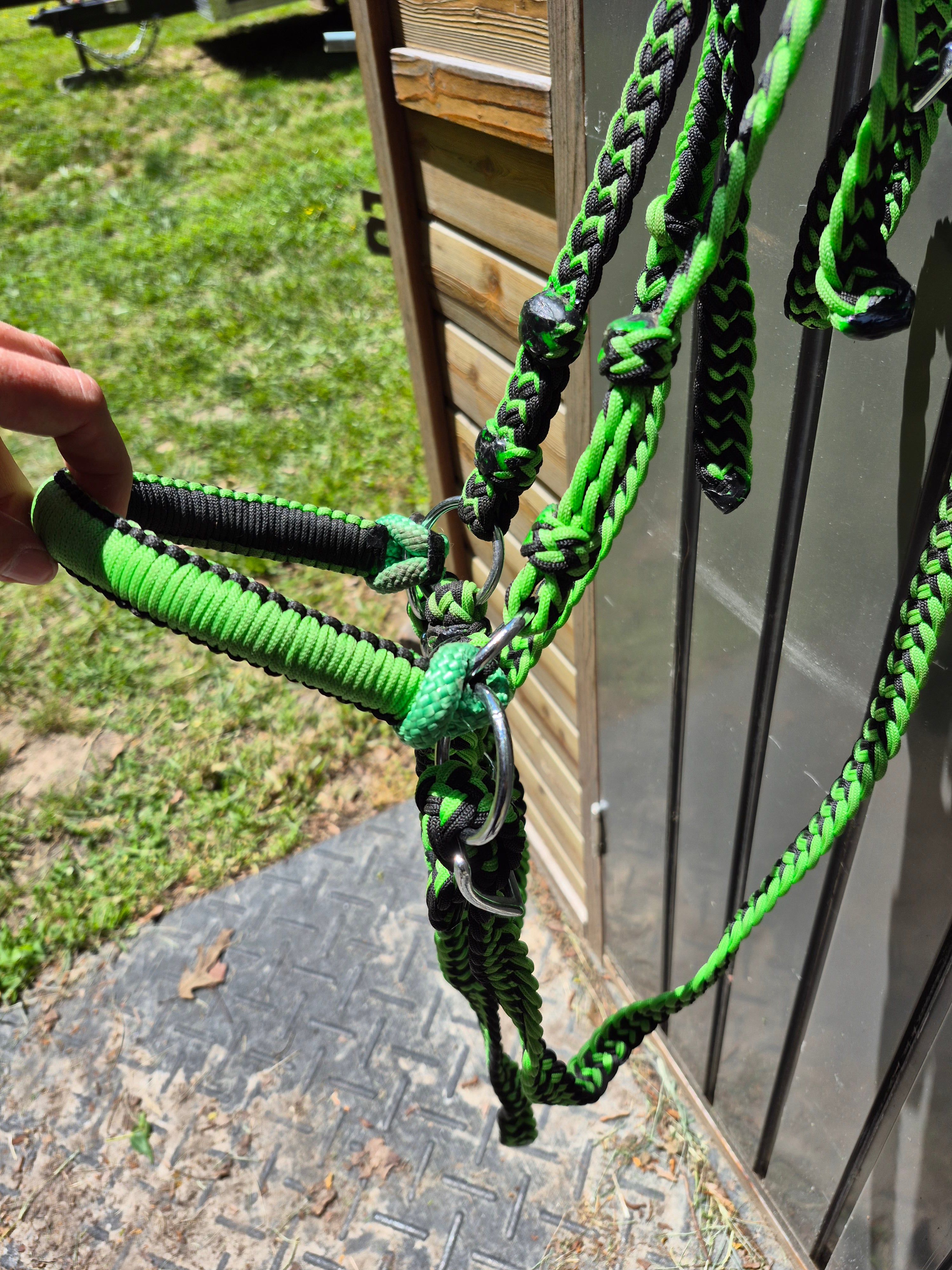 Nylon Braided Bitless Bridle