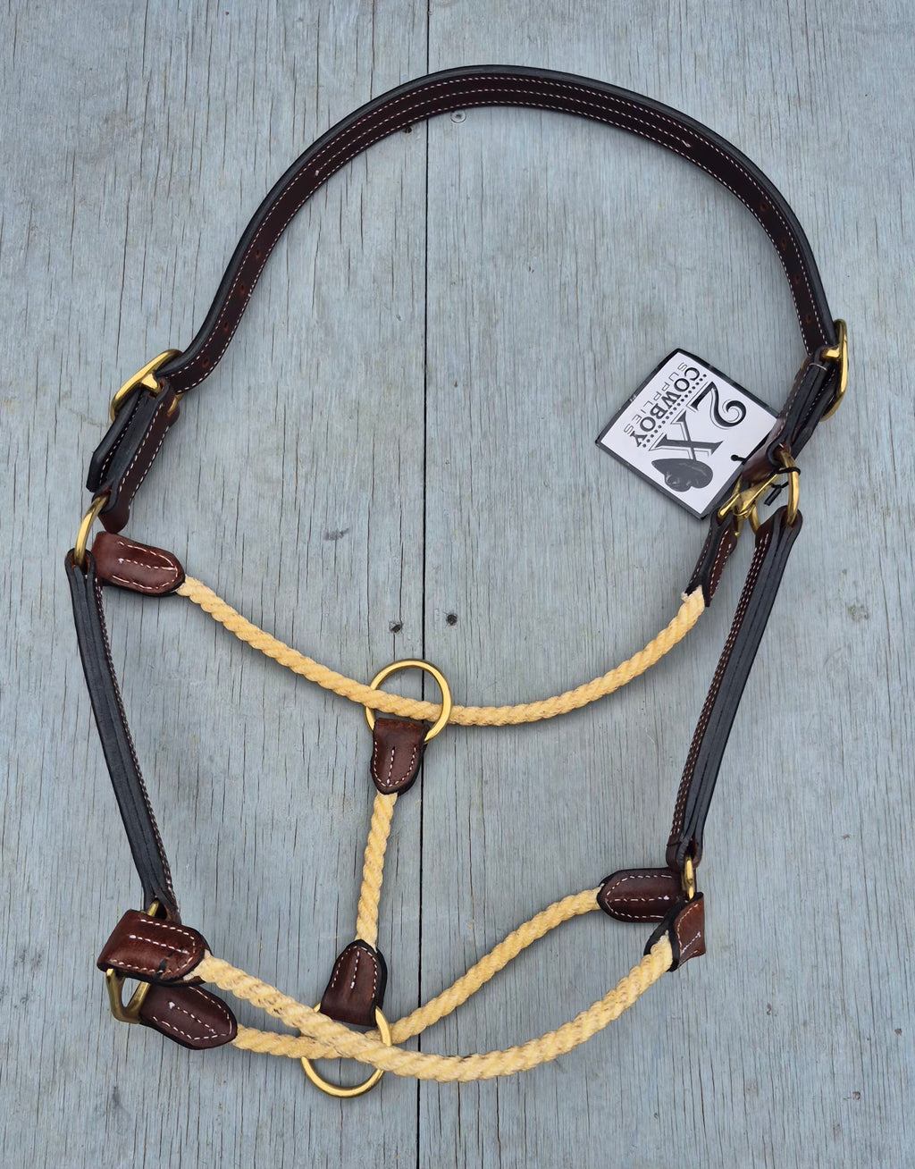 2X Cowboy Supplies Hybrid Leather Halter