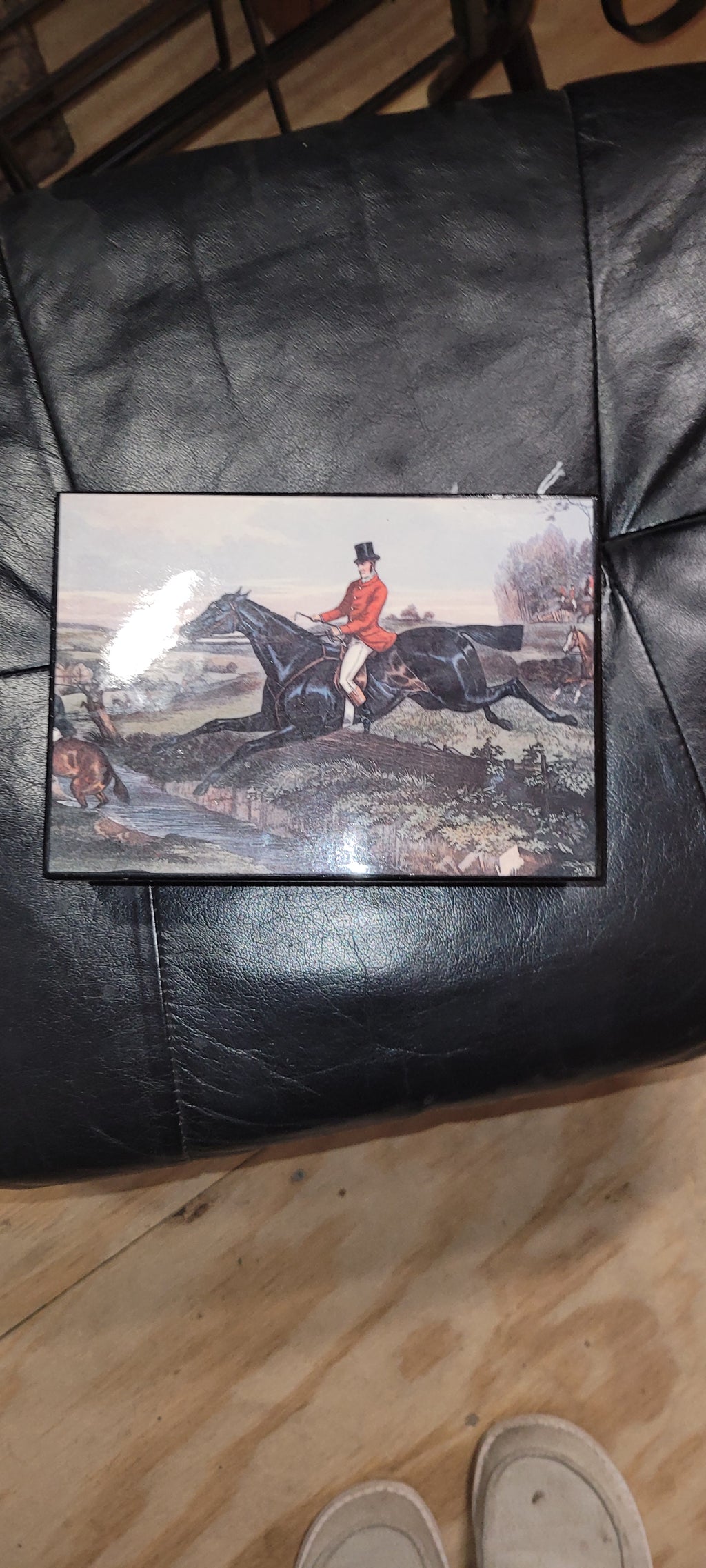 Fox hunting jewelry box