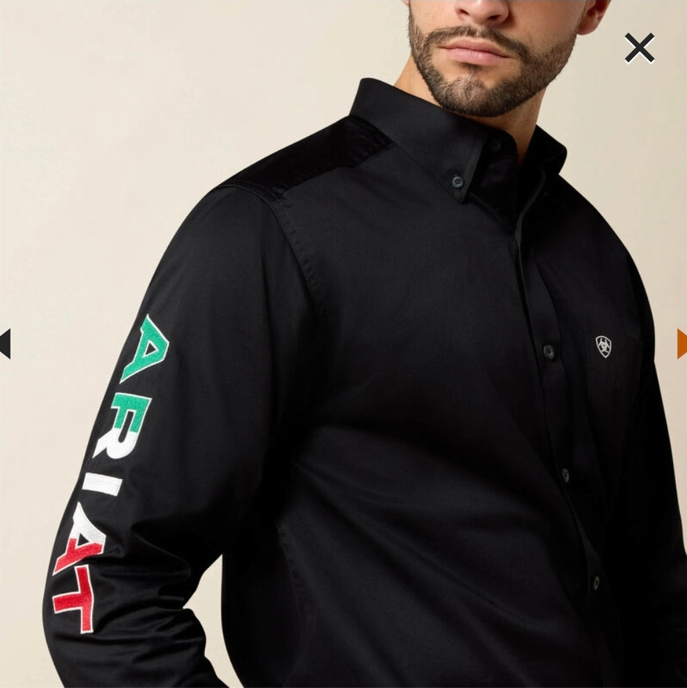 Ariat Team Logo Twill Fitted Shirt (Men's)