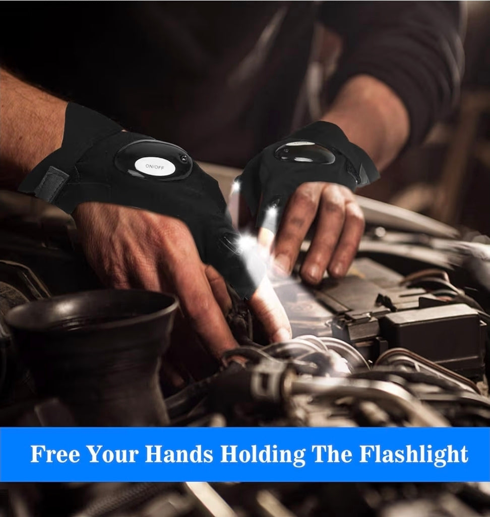 LED Flashlight Gloves (Men's)