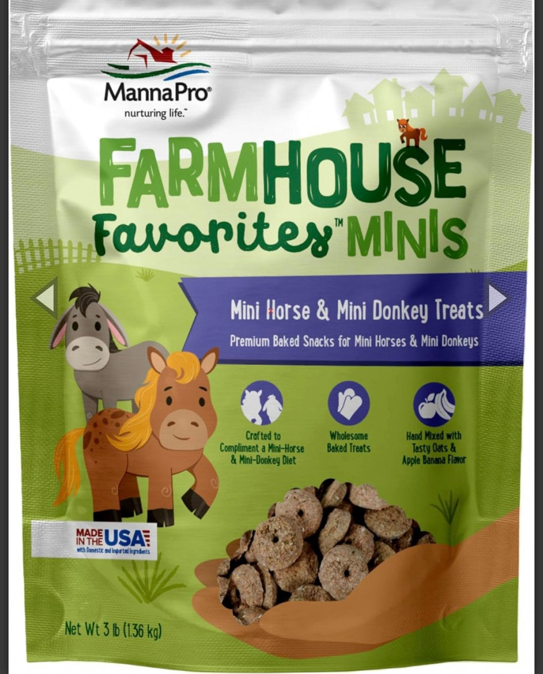 Manna Pro - Farmhouse Horse Treats - 3 lbs