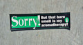 Horse Bumper Sticker "Barn Smell"
