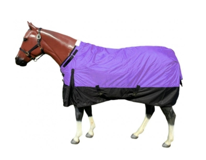 Rugged Ride 600 Denier Waterproof Turnout Blanket - Adjustable Neck - Medium weight - 200 Gr fill