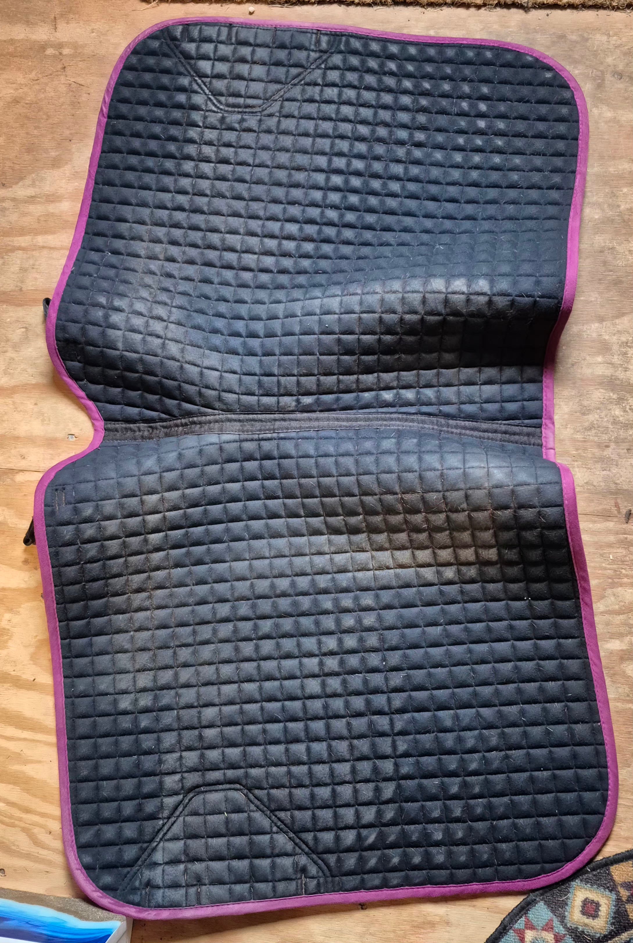 LeMieux ProSport Suede Dressage Square Pad with matching Polo Wraps (Used)