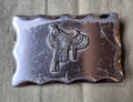 Vintage Justin Western Saddle Belt Buckle