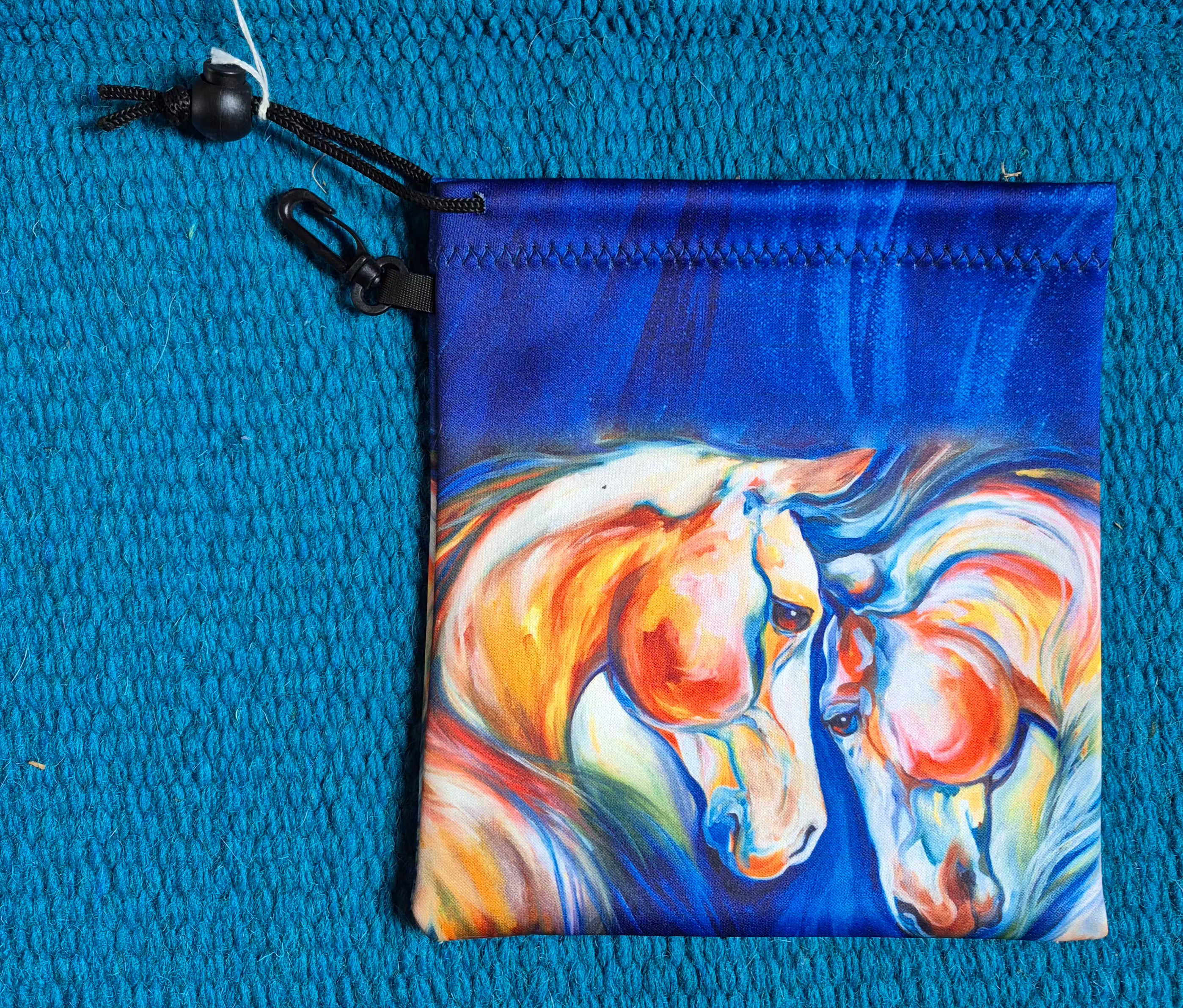 Horse Themed Drawstring Pouch