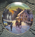 Avon Christmas Plate "Home for the Holidays" 1988