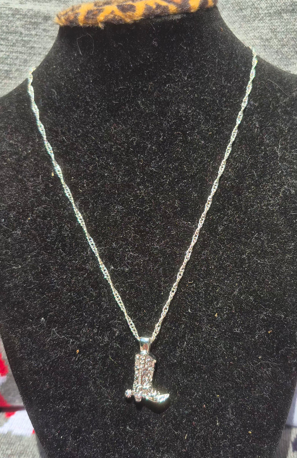 Western Boot Necklace
