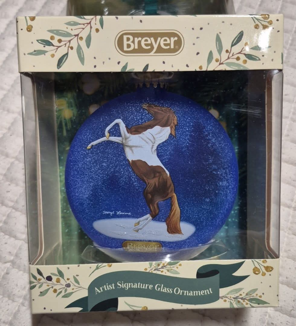 Breyer Glass Ornament-Pinto
