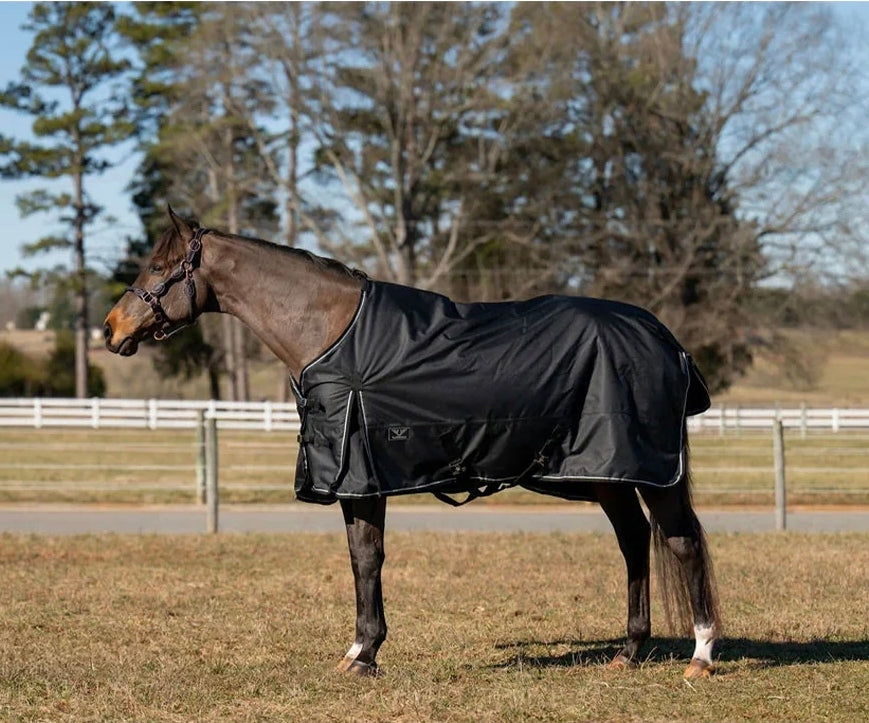 TuffRider 1200D Comfy Winter Medium Weight Turnout Blanket 200g (Black)
