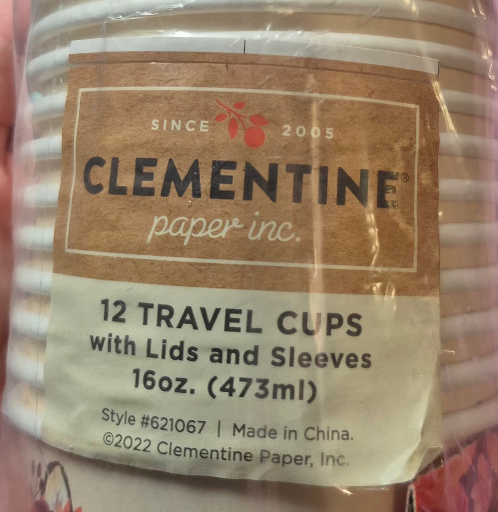 Fox Themed Travel Cups/Napkins