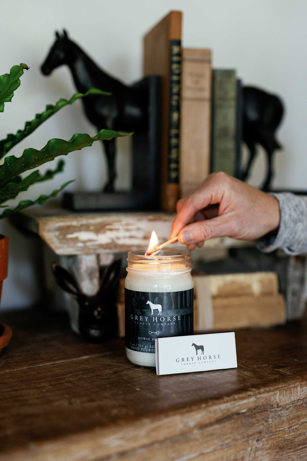Grey Horse Candle Co. Match Box (Wood)