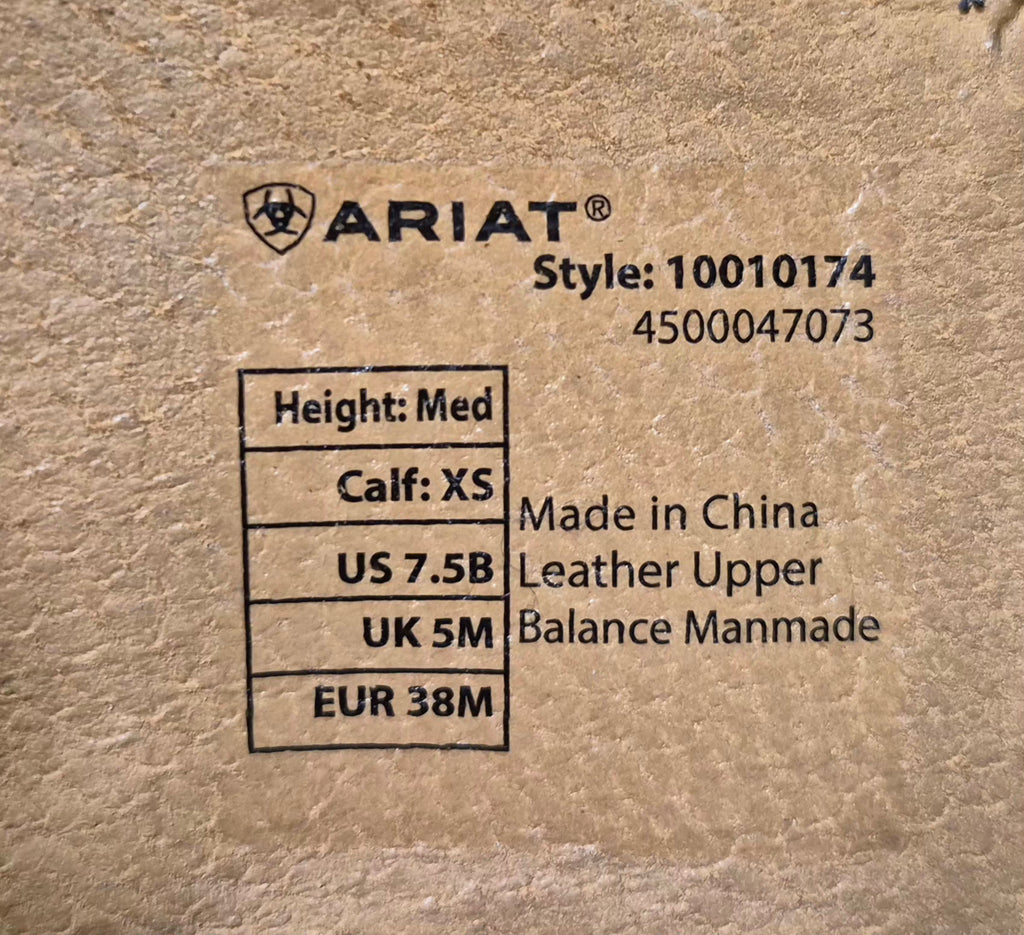 Ariat Heritage Contour II Field Boots, Size 7.5 Medium XS
