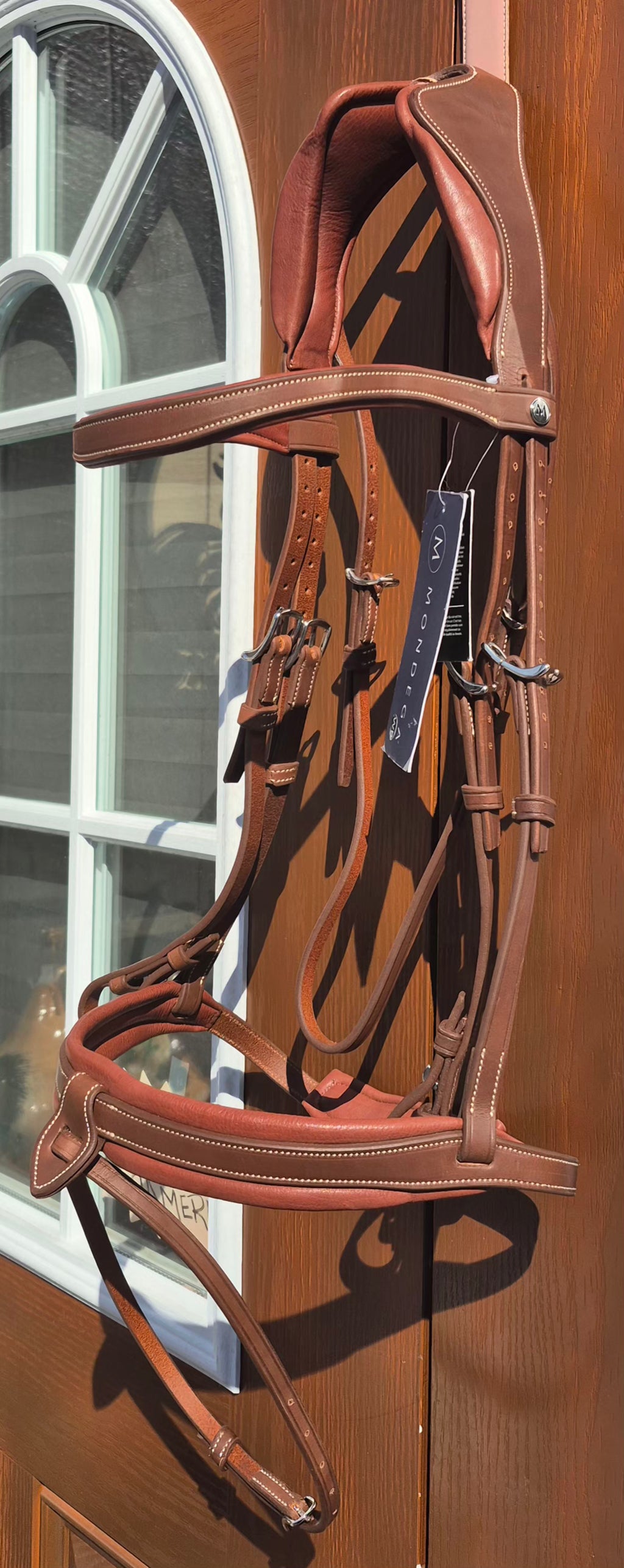 Mondega Romano Pressure Relief Anatomical Bridle Less Reins