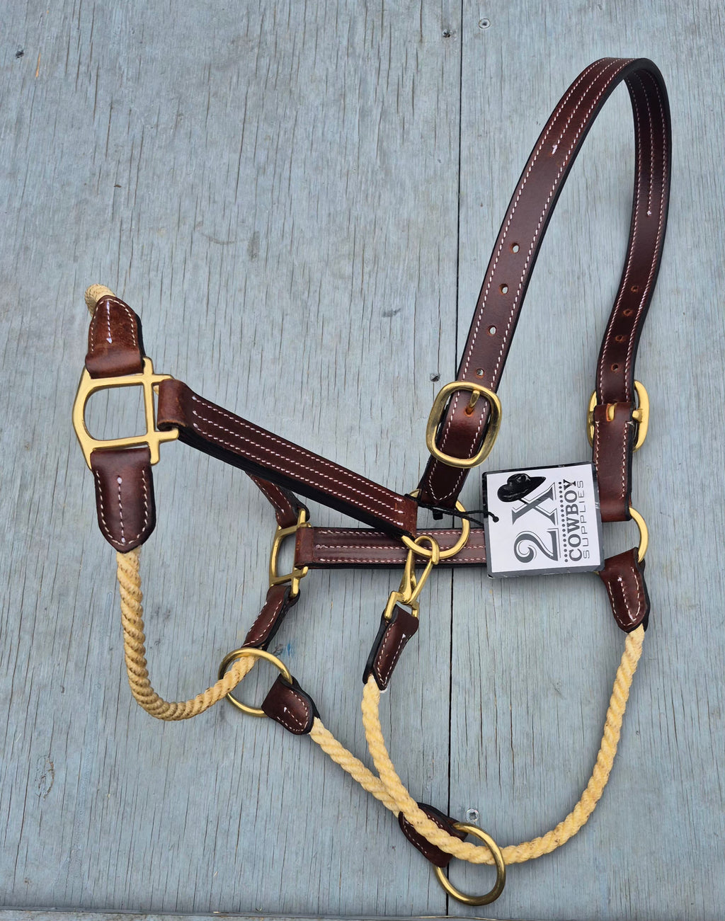 2X Cowboy Supplies Hybrid Leather Halter