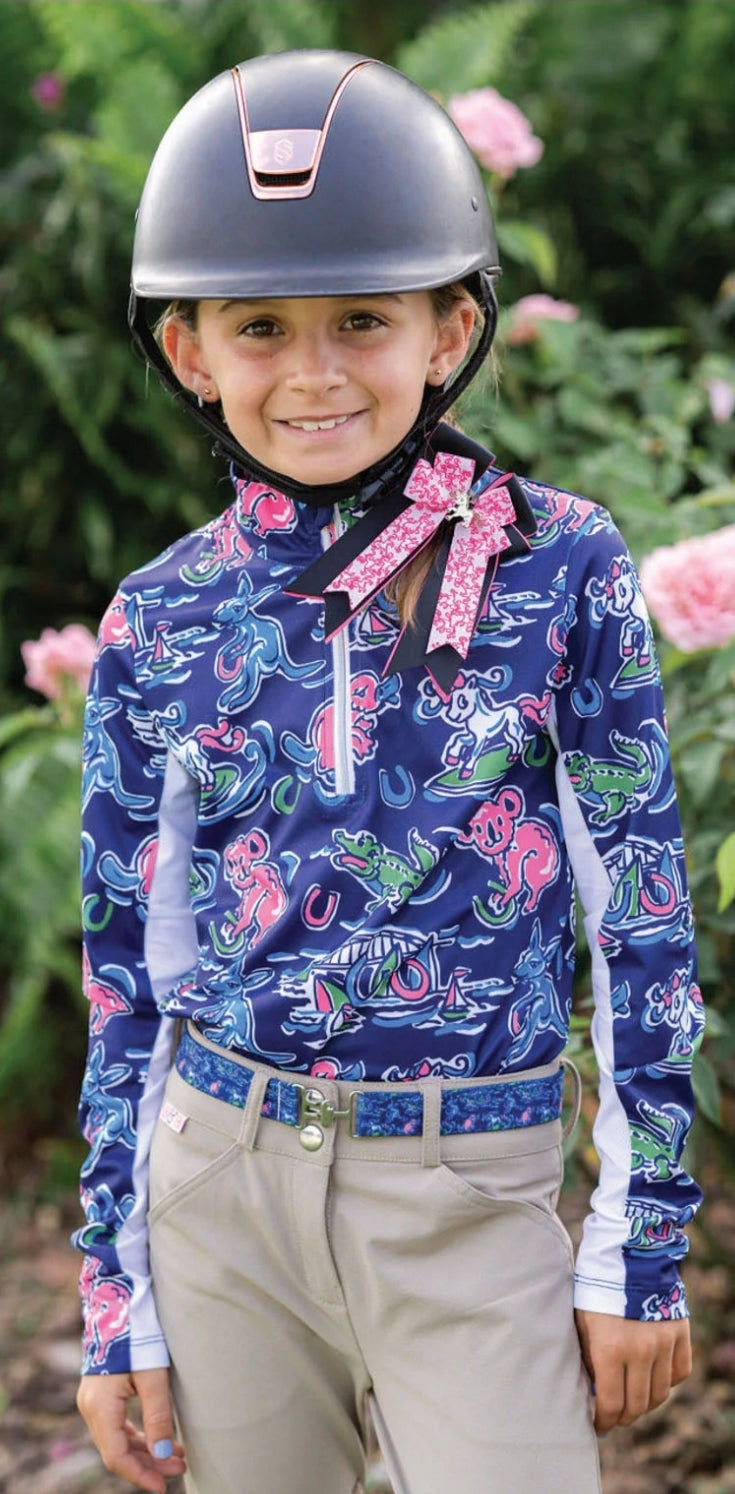 Belle & Bow Equestrian Long Sleeve Sun Shirt (Children's)