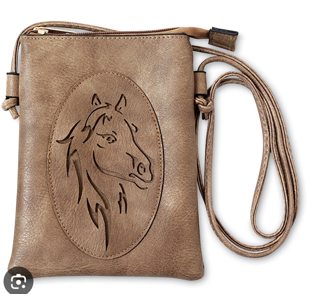 Horse Head Crossbody Cell Phone holder