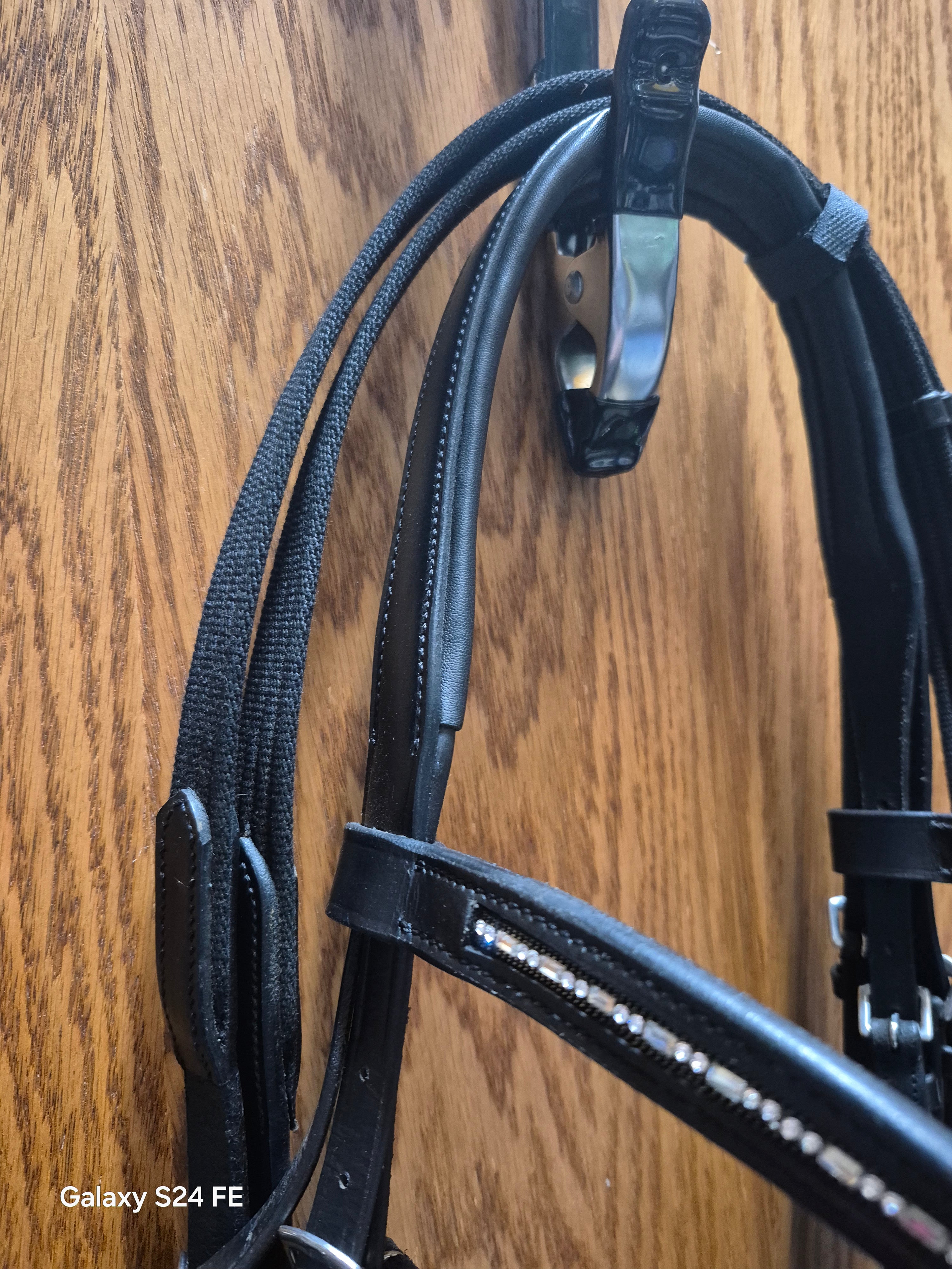 HKM Dressage Bridle with web reins