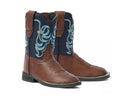 TuffRider Zion Square Toe Western Boots (30301-BR/BL)(Children's)