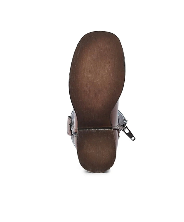 TuffRider Zion Square Toe Western Boots (30301-BR/BL)(Children's)