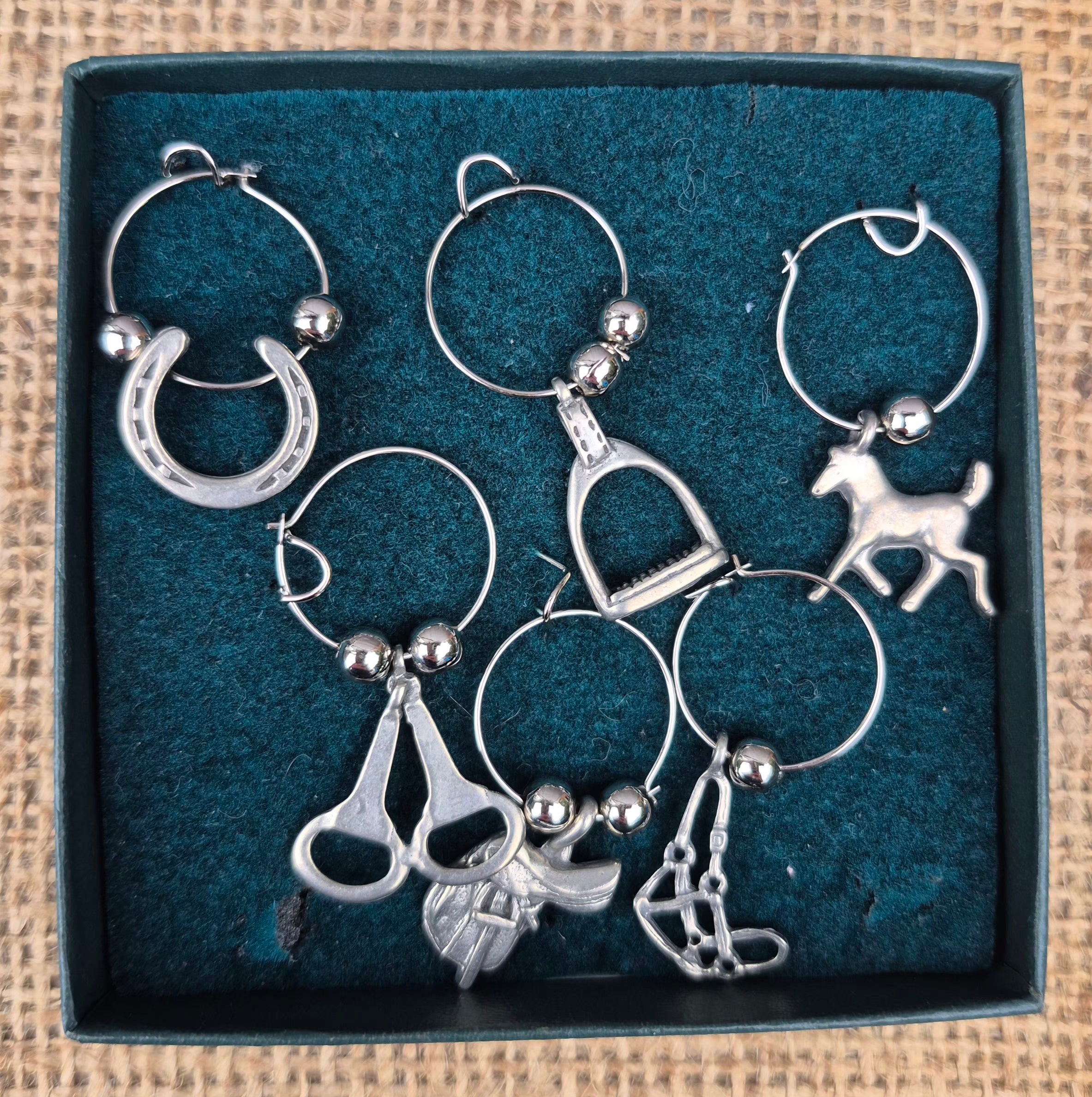 Uniquely Equine Wine Glass Charms
