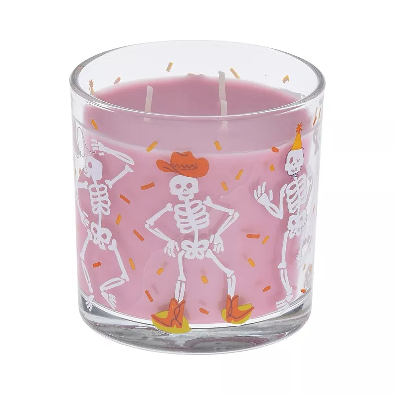 Celebrate Together™ Halloween Enchanted Pumpkin Cowboy Skeleton Candle Jar