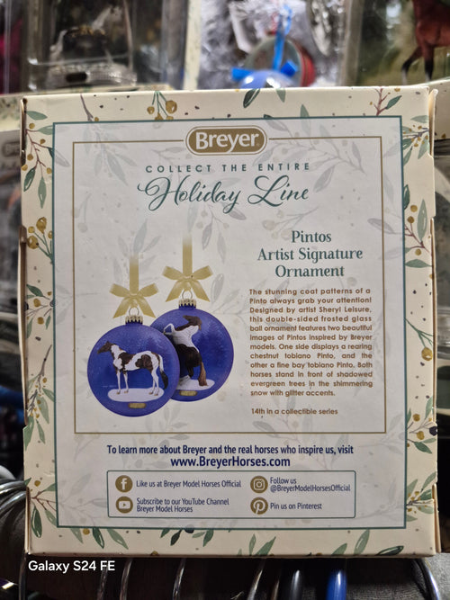 Breyer Glass Ornament-Pinto