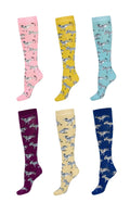 AWST Int'l Playful Donkeys Knee Socks